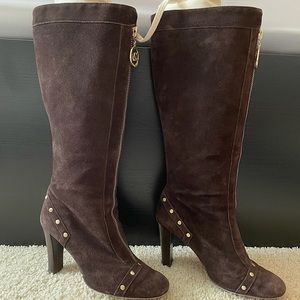 Michael Kors Brown Suede Boots Size 7